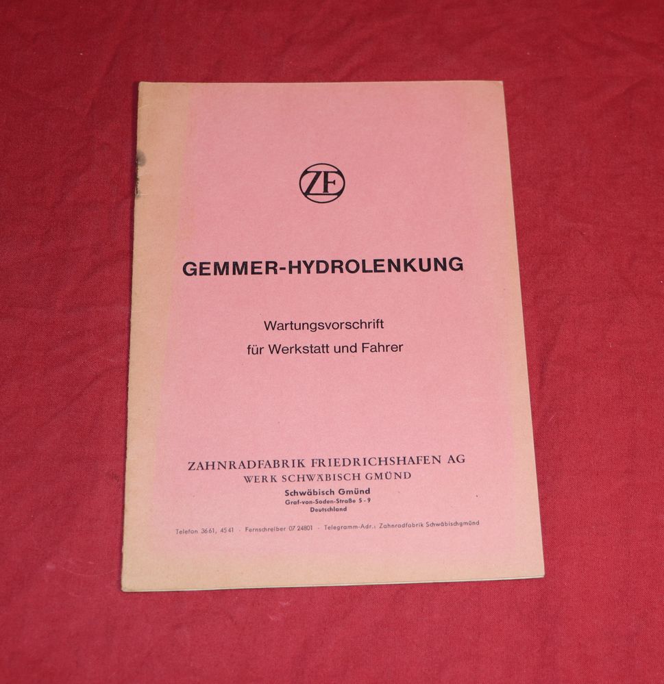 ZF Gemmer Hydro Lenkung