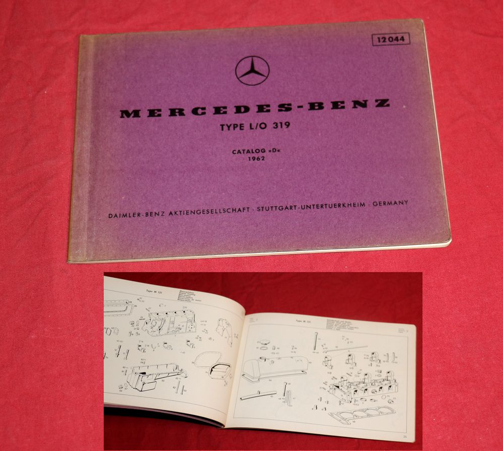 Mercedes L 319 Ersatzteilliste Motor M 121, OM 636, OM 621
