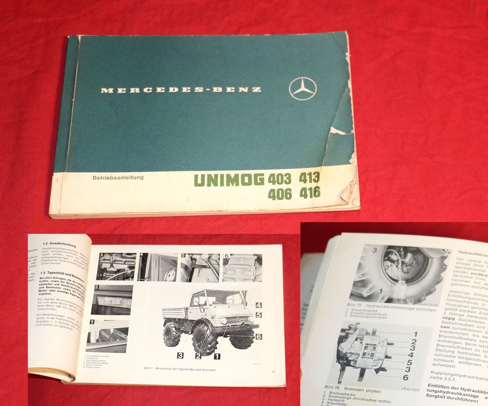 Unimog 403 , 406 , 413, 416 Betriebsanleitung