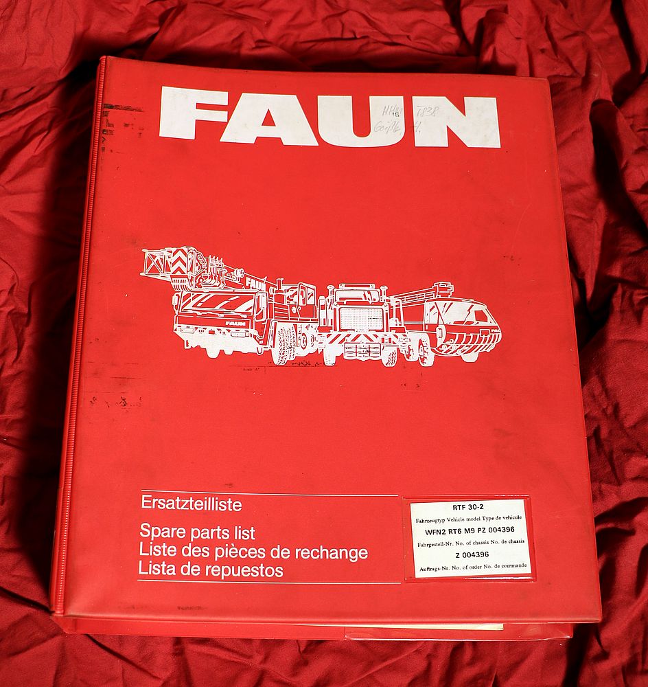 41943 FAUN Kranwagen RTF 30-2 Ersatzteilliste