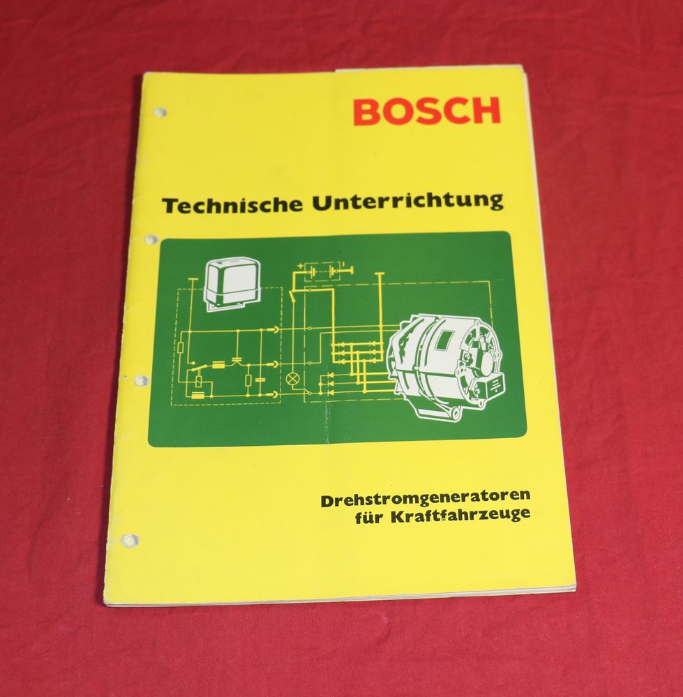 BOSCH Technische Unterrichtung Generatoren, Lichtmaschine