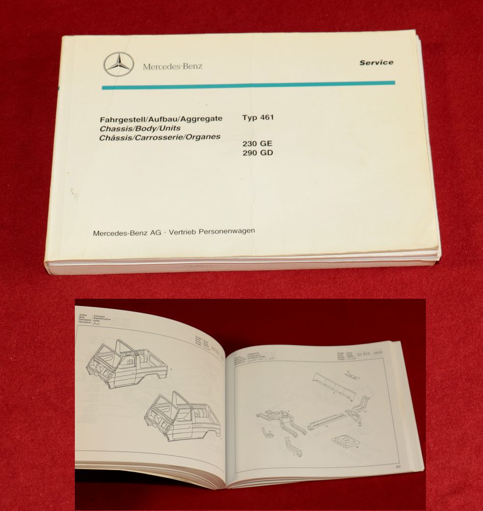 51915 Mercedes G Typ 461 230 GE , 290 GD Fahrgestell u. Aufbau