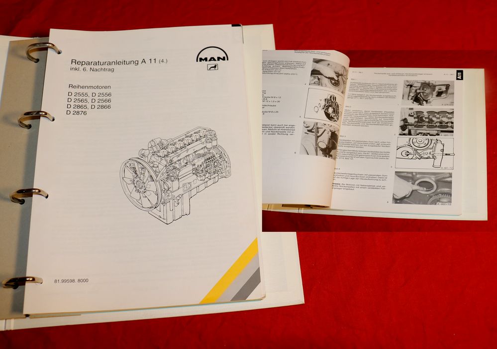 MAN Reihenmotoren D 2555, 2566 ... bis D 2876 Reparaturanleitung