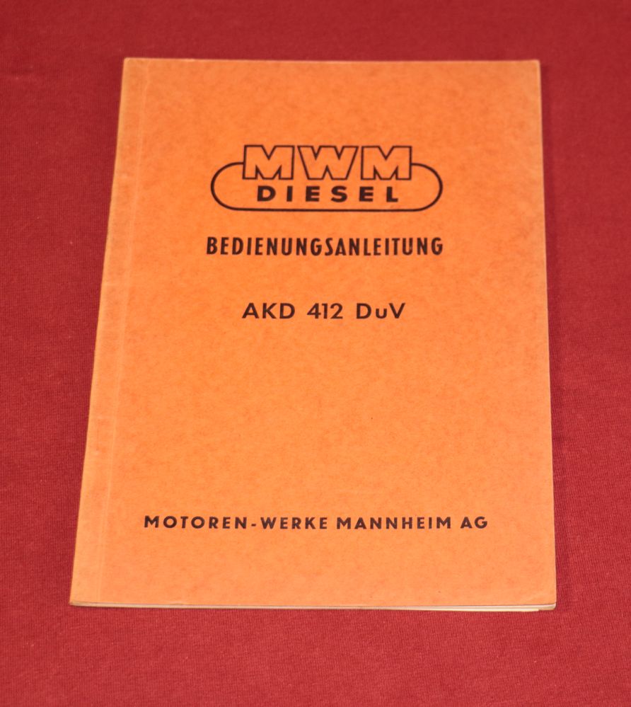 51386 MWM AKD 412 D und V Anleitung MWM Motor
