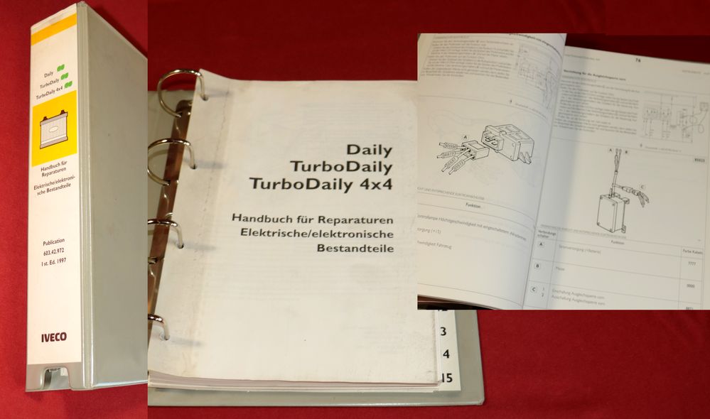 50695 Iveco Daily, TurboDaily , Elektrische Bauteile Reparaturhandbuch