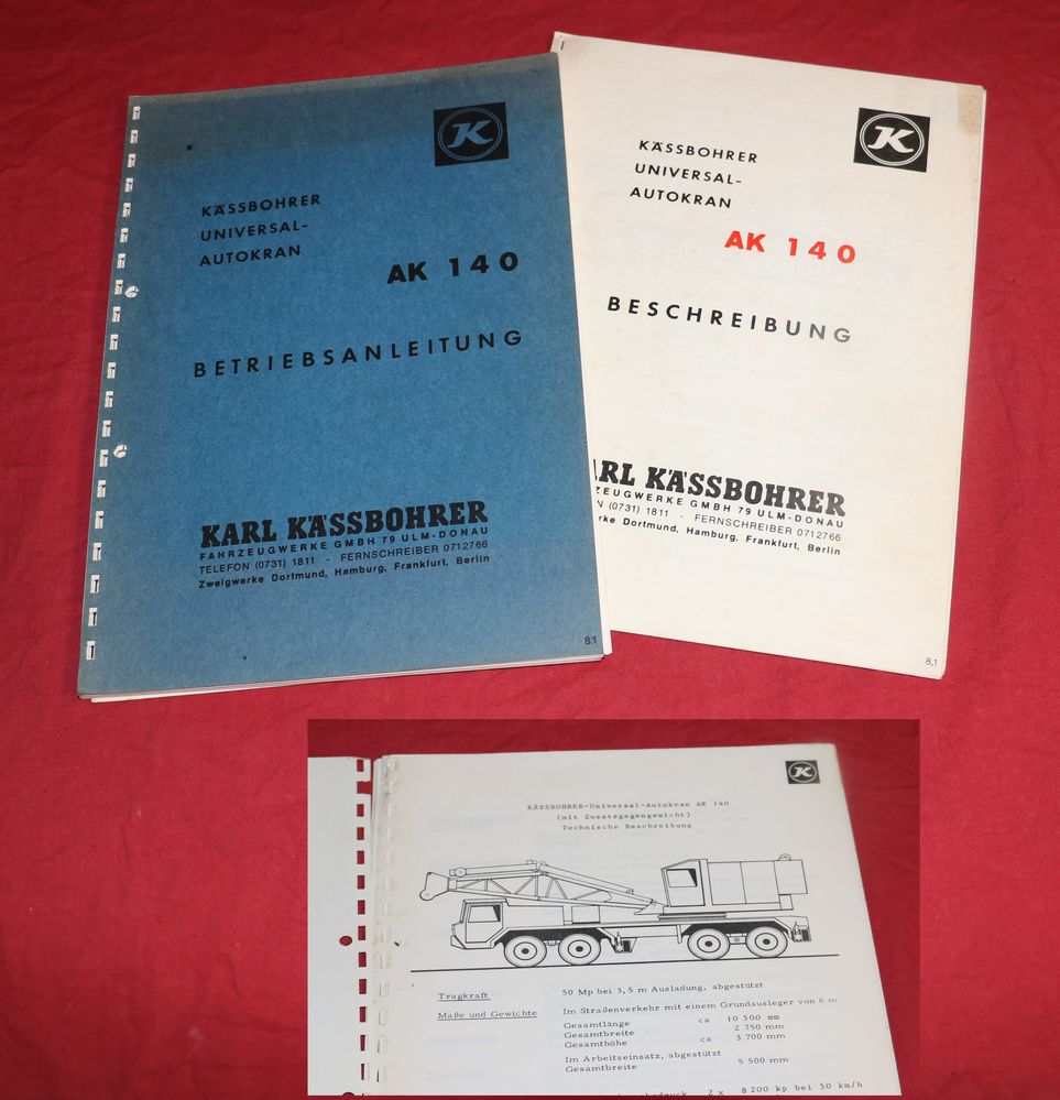 Kässbohrer AK 140 Autokran, Kran Aufbau