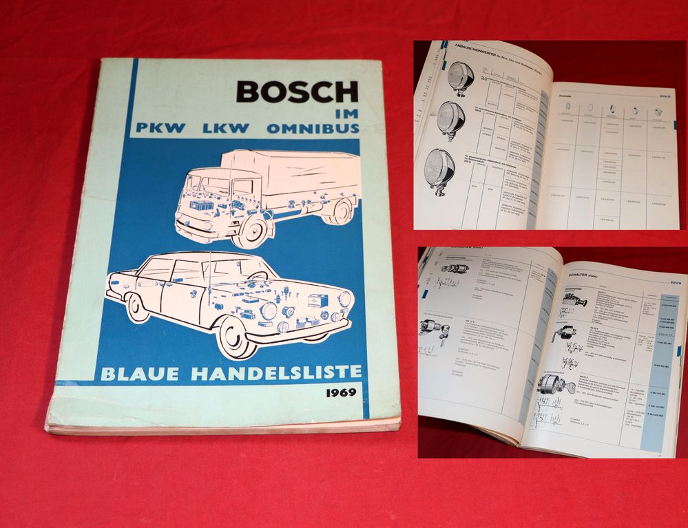 Katalog BOSCH Ausrüstung Blaue Handelsliste 1969
