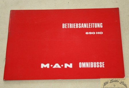 MAN 690  HO , Bus Betriebsanleitung