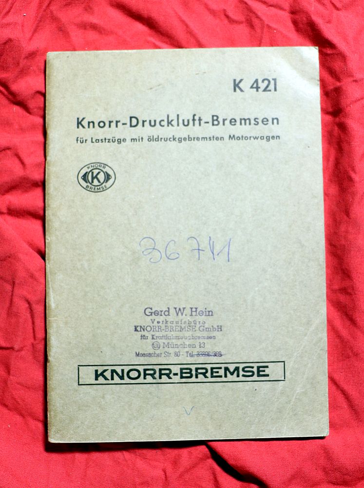 46603 KNORR Druckluftbremsen für Lastzüge mit hydr. gebremsten Motorwagen