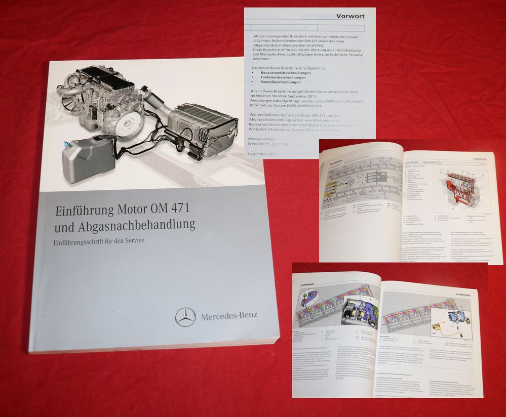 Mercedes Motor OM 471 Einführungsschrift und Abgasnachbehandlung
