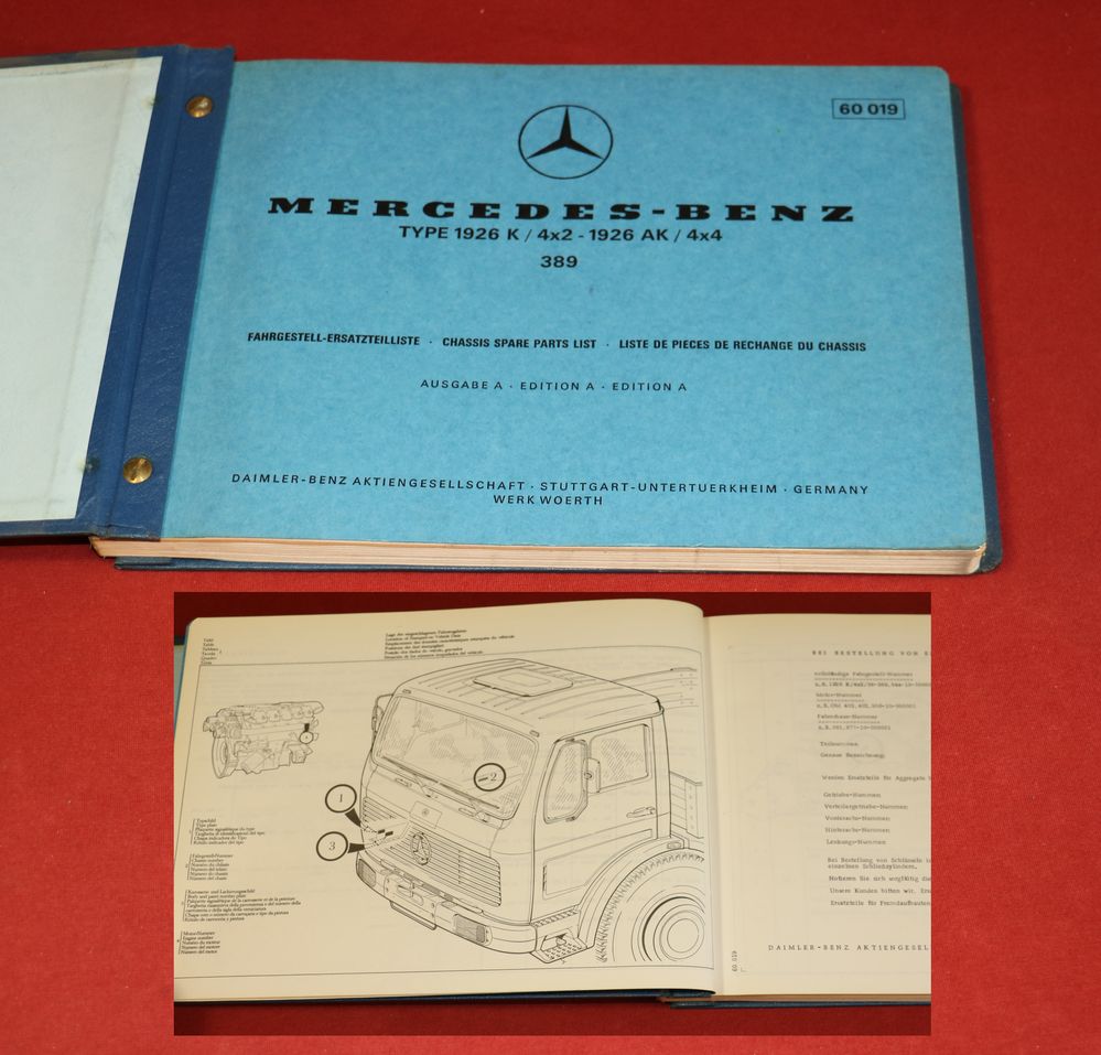 16345 Mercedes NG 1926 K 4x2 , AK 4x4 Fahrgestell