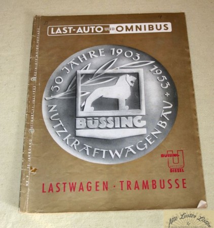 39453_sonstiges_buecher_zeitschriften_b8LOfTnAFhfPqd Lastauto Omnibus Heft Juli 1953 gelocht