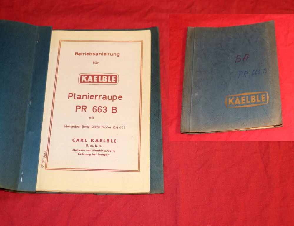 54127 Kaelble Raupe PR 663 B , Betriebsanleitung