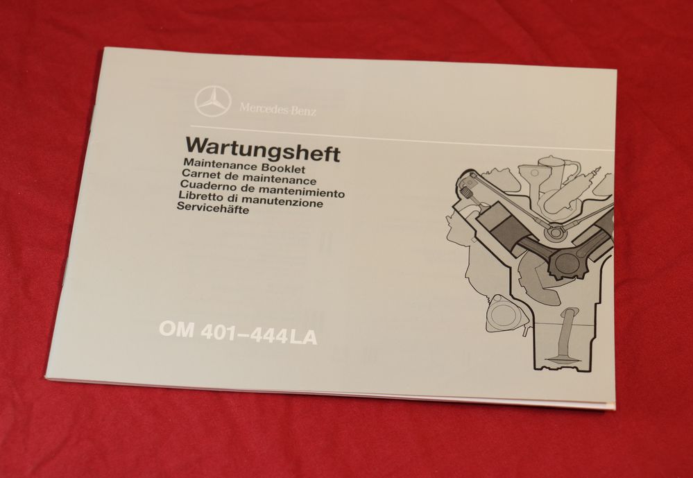 Wartungsheft Mercedes Motor OM 441 - 444 LA
