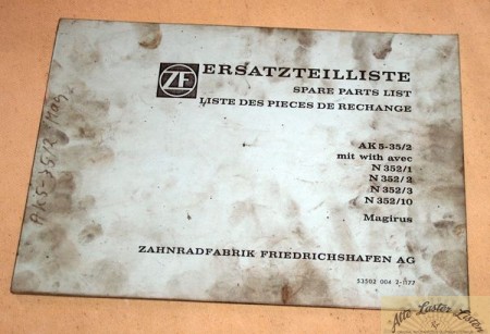 Getriebe ZF AK 5 - 35/2     mit N 352  Magirus