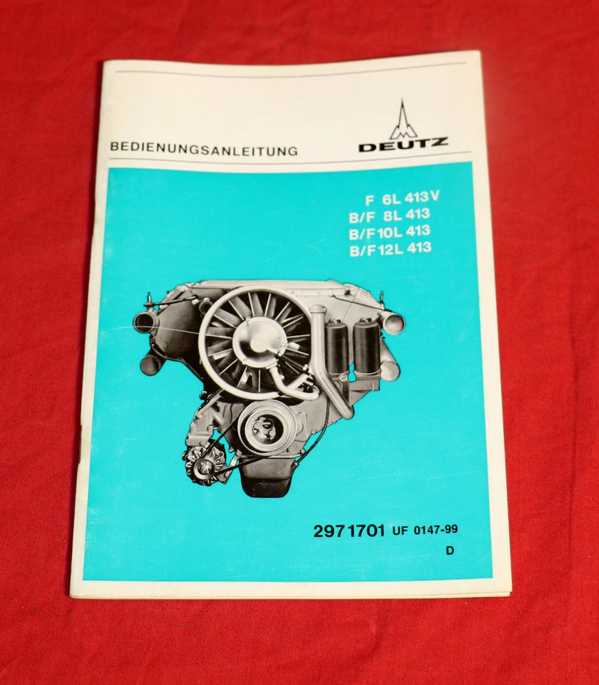 Deutz Motoren B/ F 6, 8, 10, 12 L 413 Anleitung