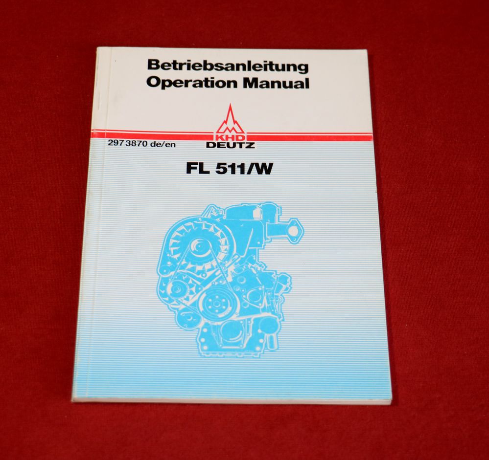 Deutz Motor FL 511 /W Anleitung