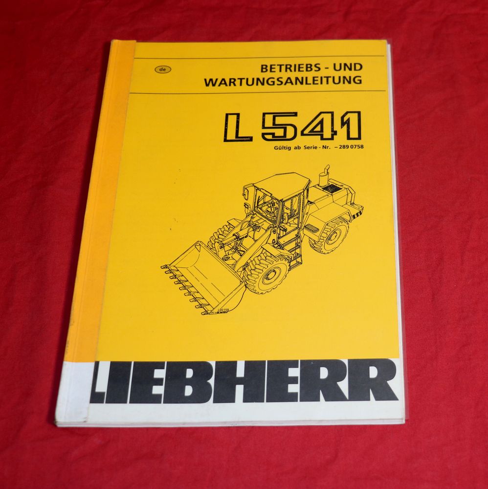 Liebherr L 541 Radlader Betriebsanleitung