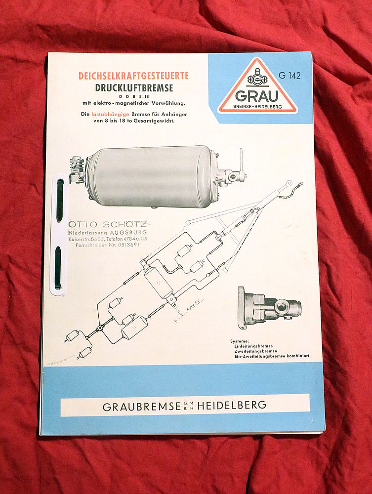 21005 GRAU Bremse Deichselkraftgesteuerte Druckluftbremse
