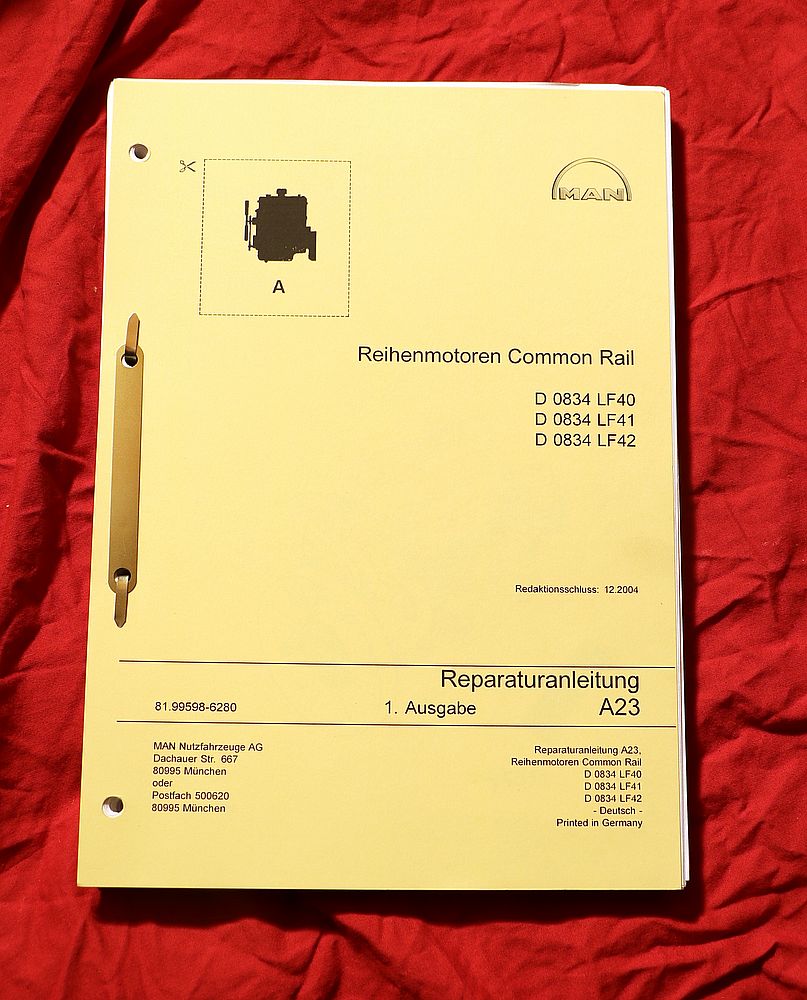 MAN Reihenmotor Common Rail   D 0834  LF40, LF41, LF42