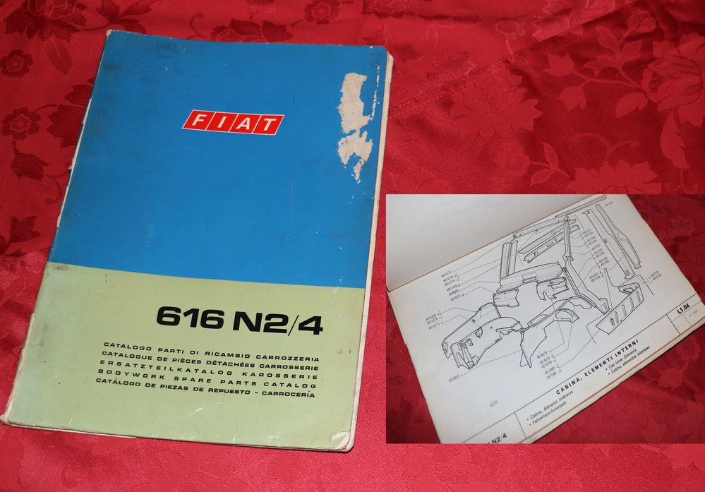 26108 FIAT 616 N 2 / 4 Karosserie Ersatzteilliste