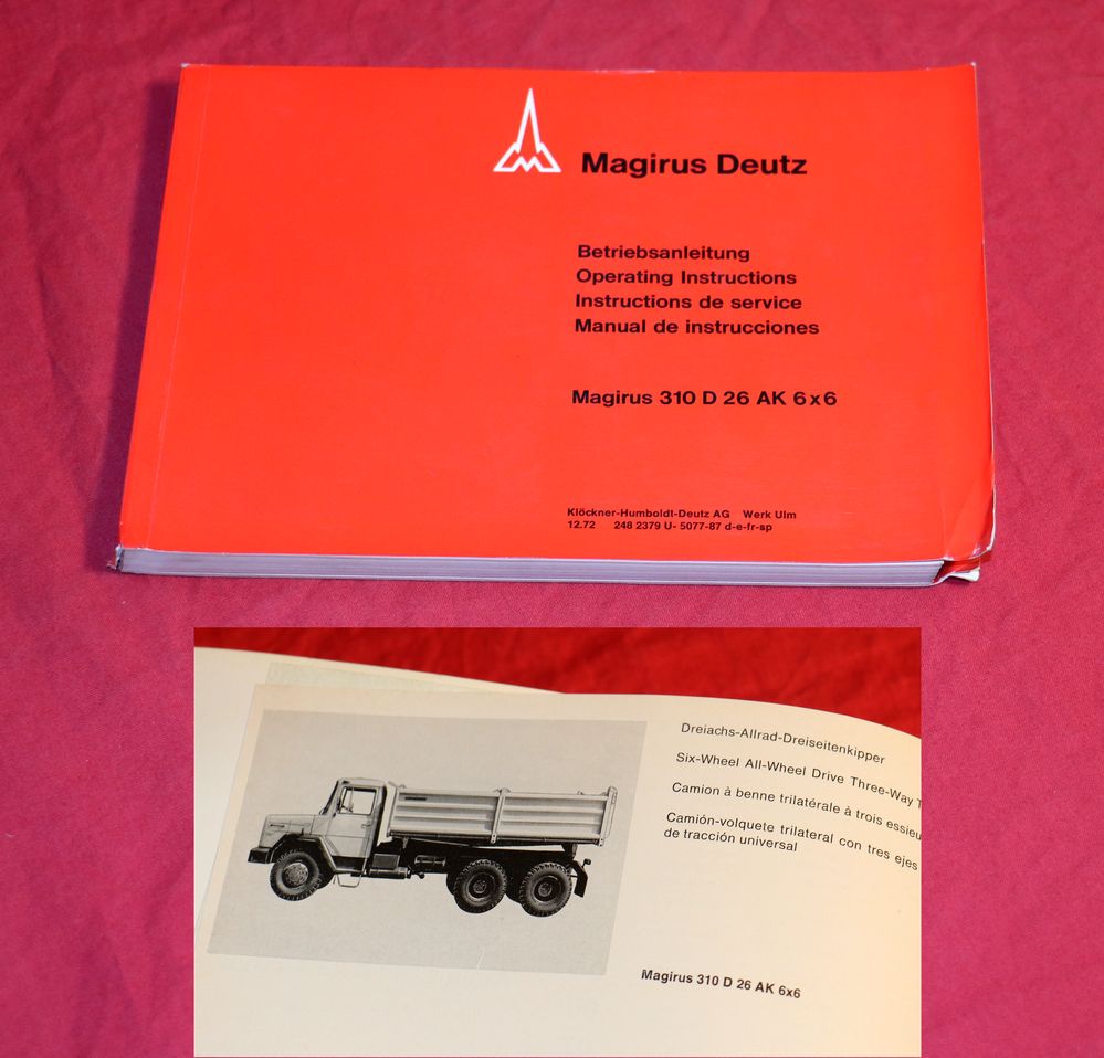 42677 Magirus 310 D 26 AK 6x6 Betriebsanleitung