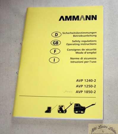31823_betriebsanleitung_baumaschinen_walzen_ruettler_stampfer_bMYEA7mM4rXRGT AMMANN Rüttler AVP 1240-2 , 1250-2 , 1850-2