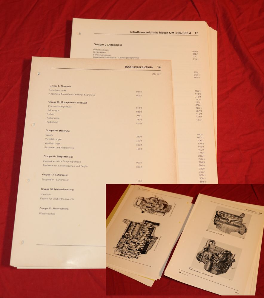 33647 Mercedes Motoren OM 327, OM 360 , Werkstatthandbuch