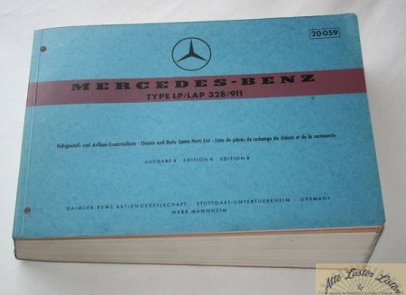 16307_ersatzteilliste_mercedes_benz_mb_lkw_frontlenker_ca_64_72_b1A8mWlGMCIRqc Mercedes LP 911 LP, LAP ( 328 ) Fahrgestell, Aufbau + Fahrerhaus