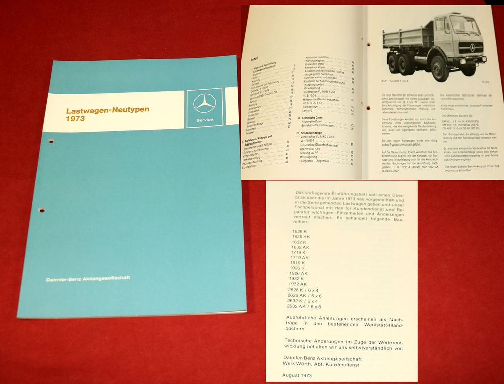 47407 Mercedes Lastwagen Neutypen 1973 Einführungsschrift
