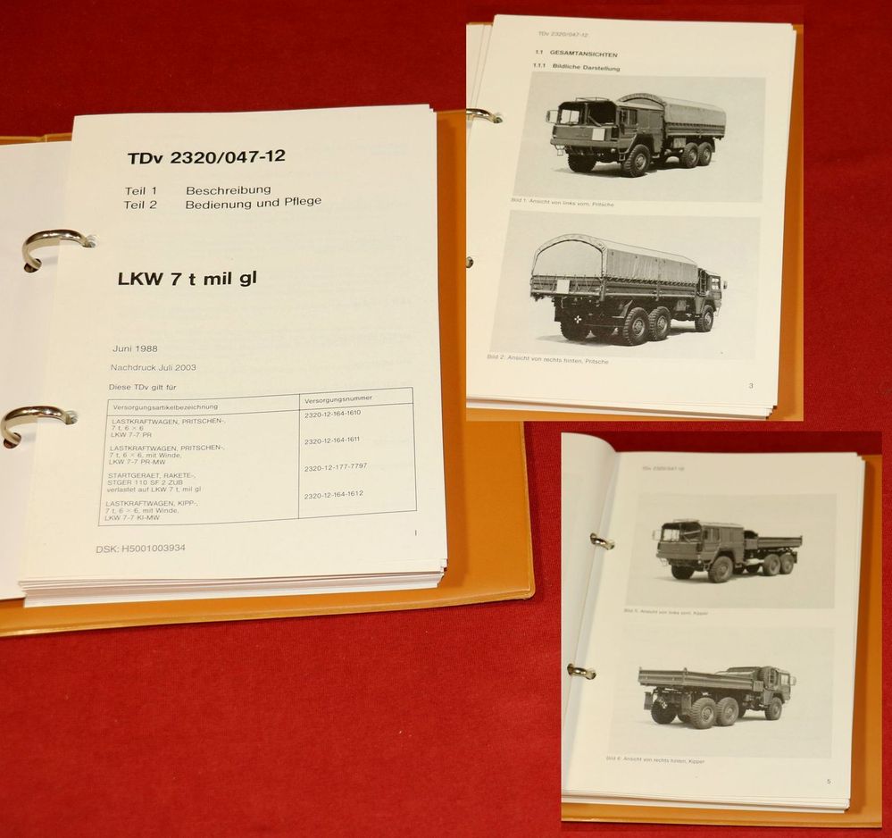 MAN Kat 6x6 7t gl TDv Teil 12 Bundeswehr Anleitung