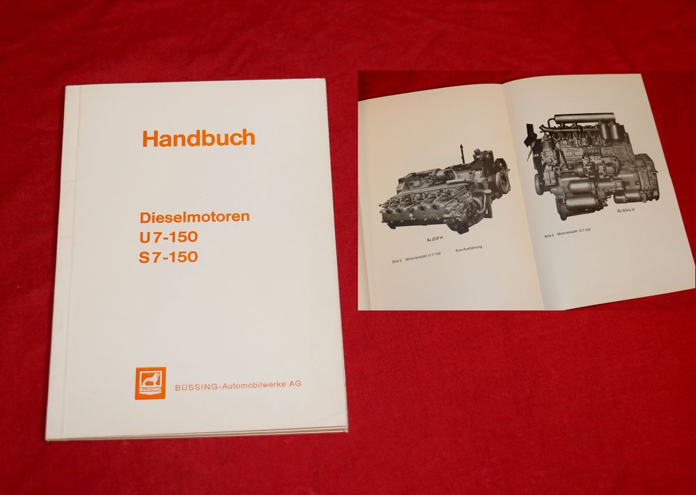 Büssing Motoren U 7 - 150 , S 7 - 150 Handbuch