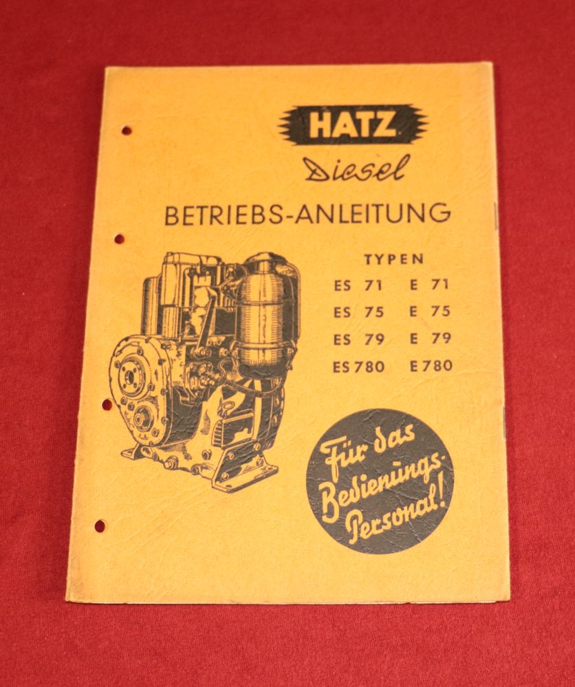21490 Hatz Diesel E , ES 71, 75, 79, 780