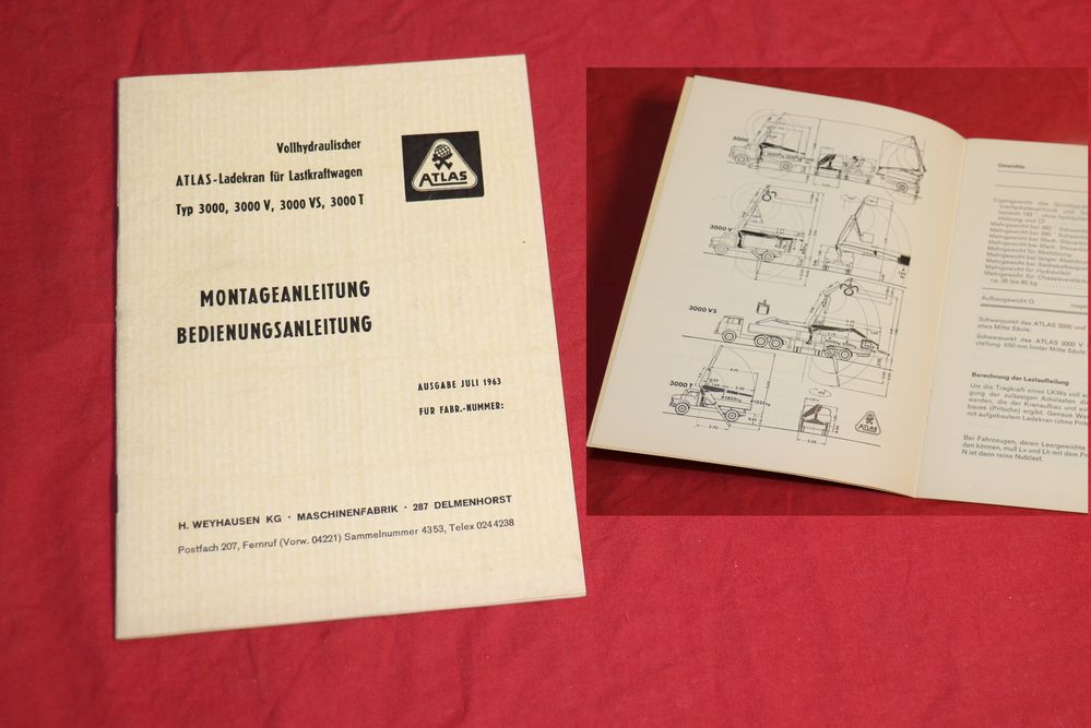 ATLAS Ladekran Typ 3000 V, VS, T