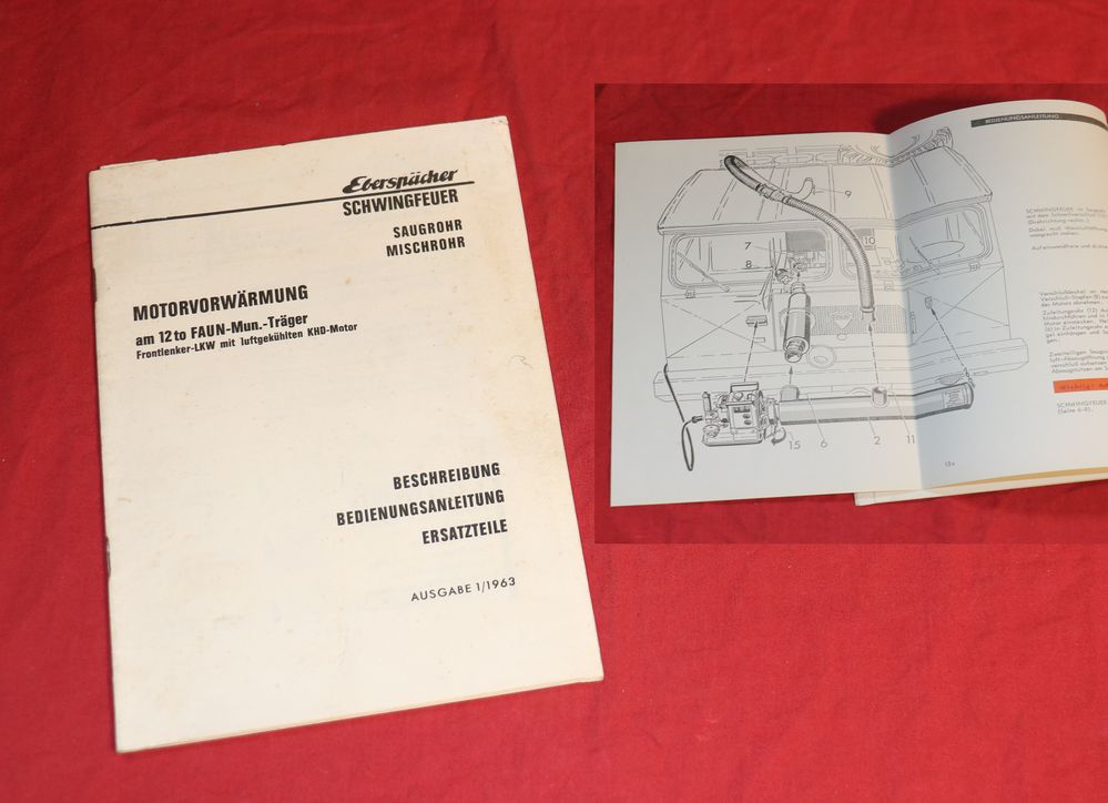 Eberspächer Motorvorwärmung am 12 t Munitionstransporter L 912/21