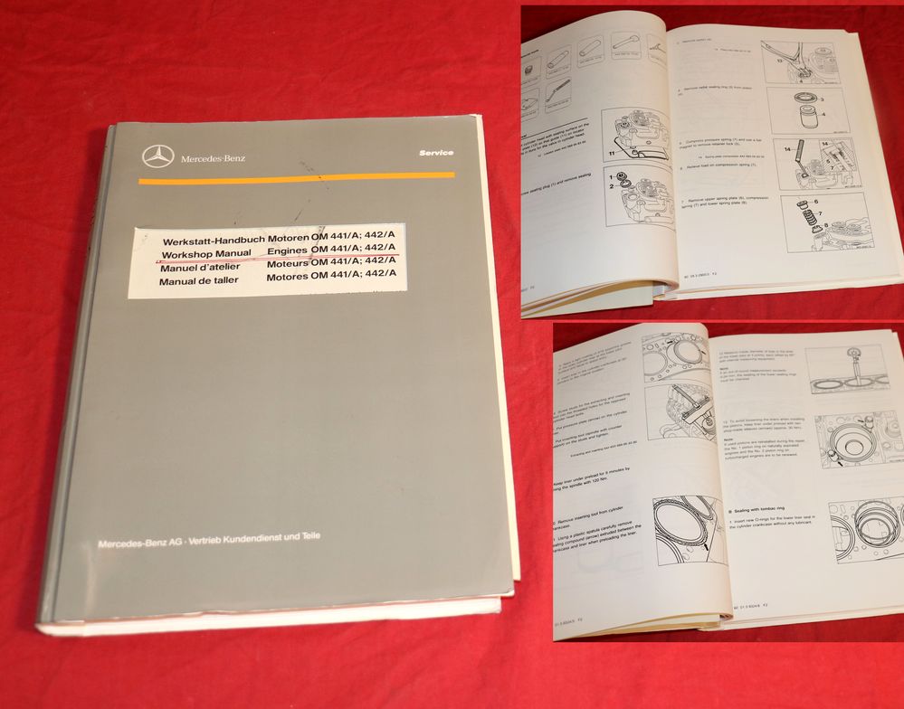 Mercedes Motor OM 441 , OM 442 , A Workshop Manual