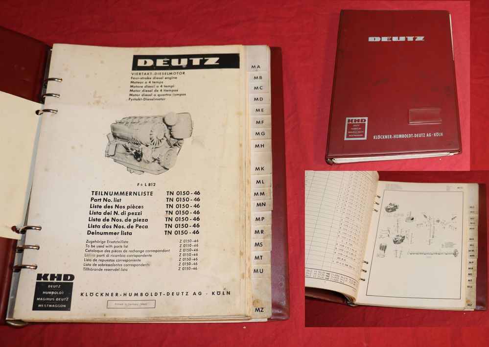 Deutz F 6 L 812 Ersatzteil Teilenummernliste