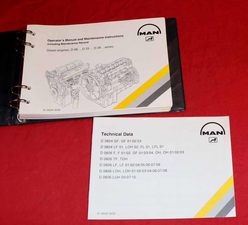 MAN Diesel engines D 0824, D 0826 Operator Manual