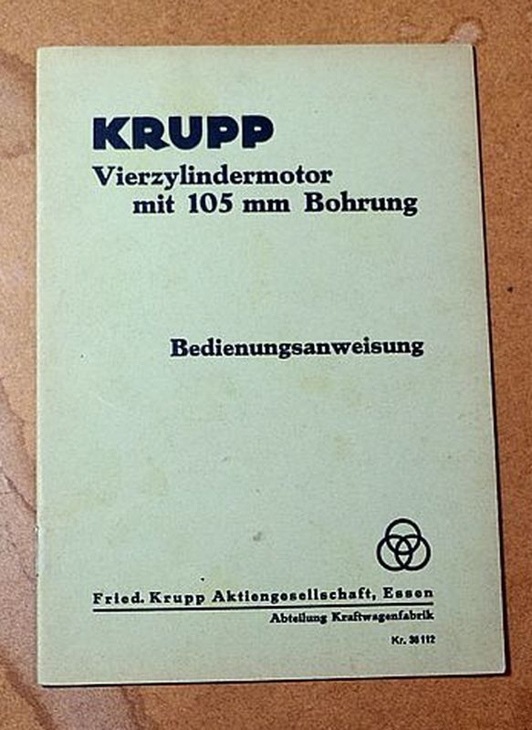 41589 KRUPP Vierzylinder Motor mit 105 mm Bohrung