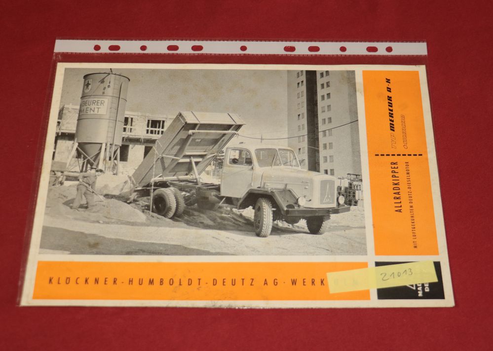 21013 Magirus Mercur A , Allradkipper AK Prospekt